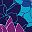 Navy Lined Floral