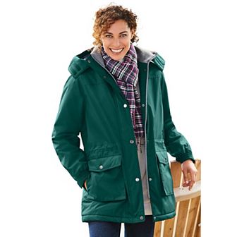 Woman Within Plus Size Microfiber Parka