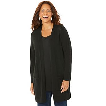 Catherines Women's Plus Size Marled Sweater Cardigan