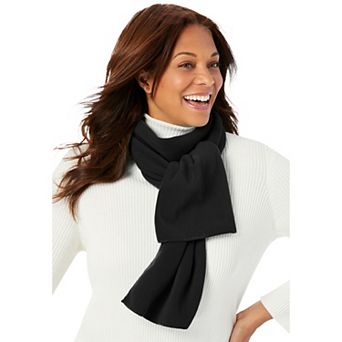 Woman Within Women's Plus Size Microfleece Scarf