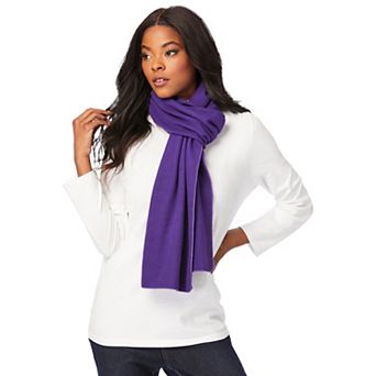 Woman Within Women's Plus Size Microfleece Scarf