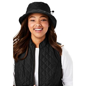 Woman Within Women's Plus Size Quilted Bucket Hat