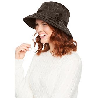 Woman Within Women's Plus Size Quilted Bucket Hat