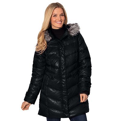 Woman Within Plus Size Midweight Down Puffer Coat