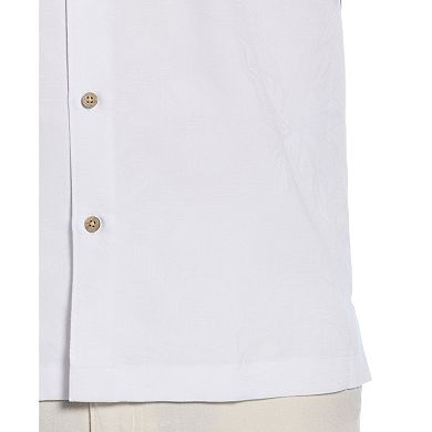 Men's Cubavera Short Sleeve Jacquard Button-Down Shirt