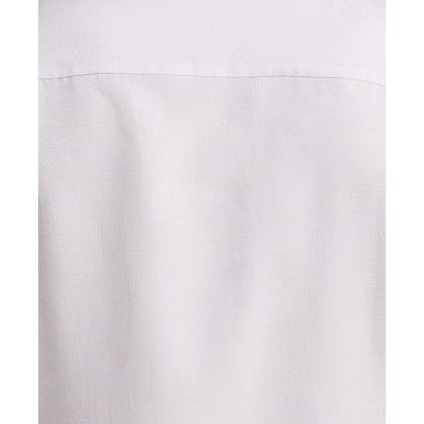 Men's Cubavera Short Sleeve Jacquard Button-Down Shirt