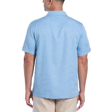 Men's Cubavera Short Sleeve Jacquard Button-Down Shirt