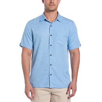 Men's Cubavera Short Sleeve Jacquard Button-Down Shirt
