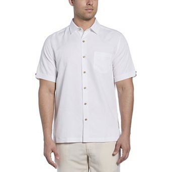 Men's Cubavera Short Sleeve Jacquard Button-Down Shirt