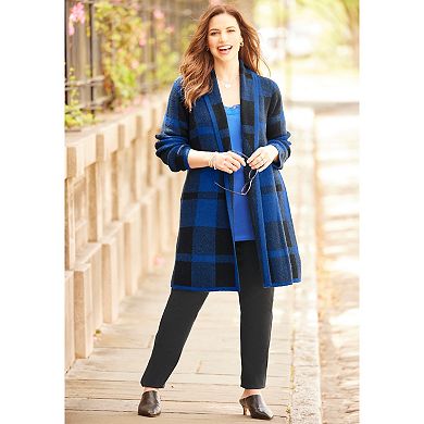 Catherines Women's Plus Size Country Village Sweater Cardigan