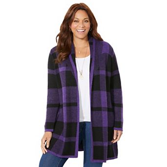 Catherines Women's Plus Size Country Village Sweater Cardigan