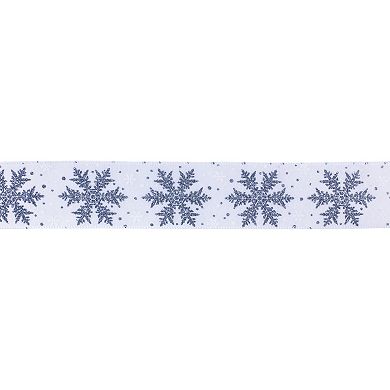 Melrose 2-Pack Holiday Snowflake Ribbon Set