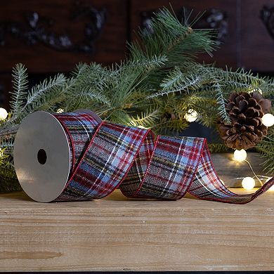 Melrose 2-Pack Plaid Holiday Ribbon Set