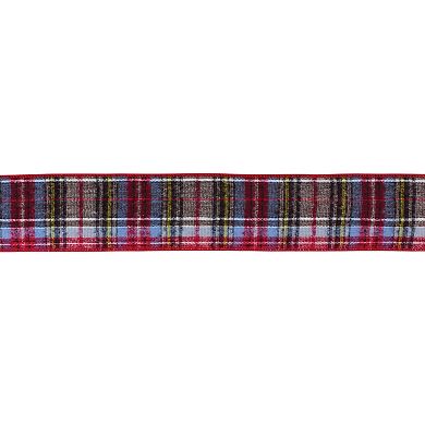 Melrose 2-Pack Plaid Holiday Ribbon Set