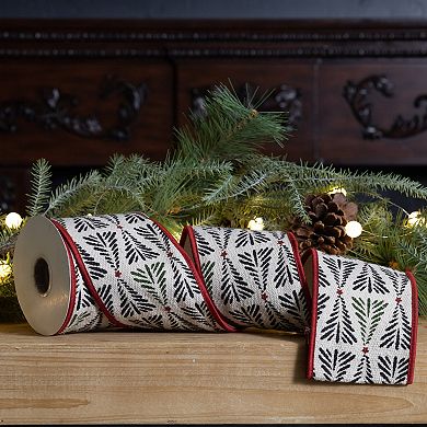 Melrose Modern Pine Tree Print Ribbon