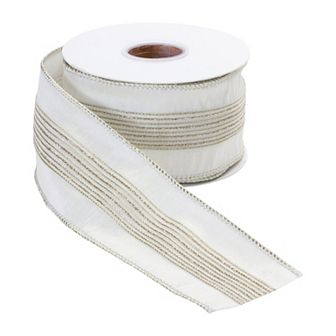 Melrose Glittered Holiday Ribbon