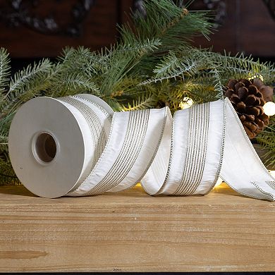 Melrose Glittered Holiday Ribbon