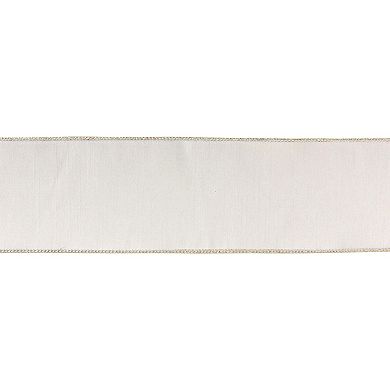 Melrose White Holiday Ribbon