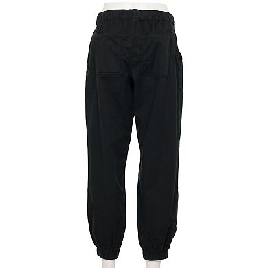 Juniors' SO® Mid Rise Curvy Utility Joggers