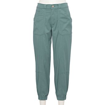 Juniors' SO® Curvy Mid Rise Utility Jogger Pants