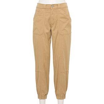 Juniors' SO® Mid Rise Curvy Utility Joggers