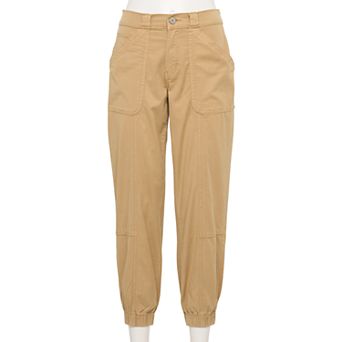 Juniors' SO® Curvy Mid Rise Utility Jogger Pants