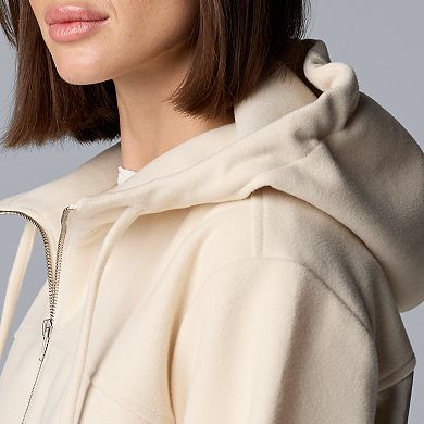 Womens Simply Vera Vera Wang Women's Short Hooded Jacket