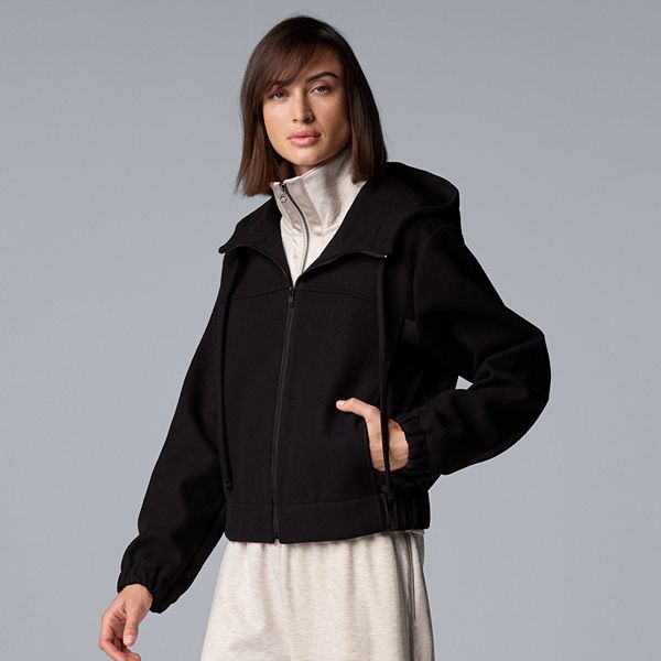 Women's Simply Vera Vera Wang Women's Short Hooded Jacket