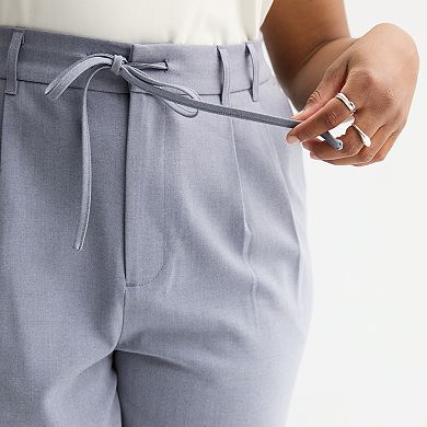 Juniors' Plus Size SO® Tie-Front Trouser Pants