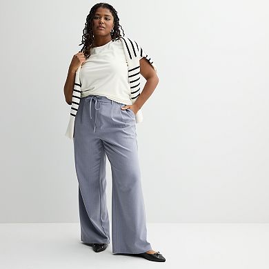 Juniors' Plus Size SO® Tie-Front Trouser Pants