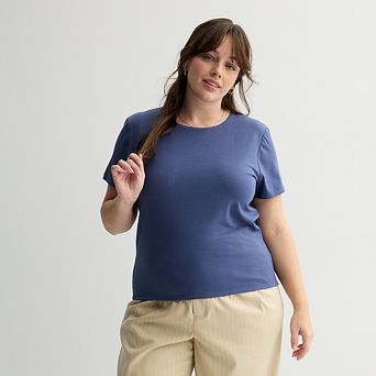 Juniors' Plus Size SO® Short Sleeve Knit Tee