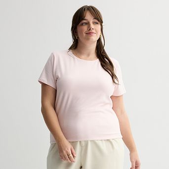 Juniors' Plus Size SO® Short Sleeve Knit Tee
