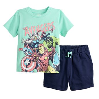 Baby & Toddler Boy Marvel Avengers Shirt & Shorts Set
