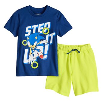 Boys 4-8 Sonic the Hedgehog Step It Up Short Sleeve Tee & Shorts Set