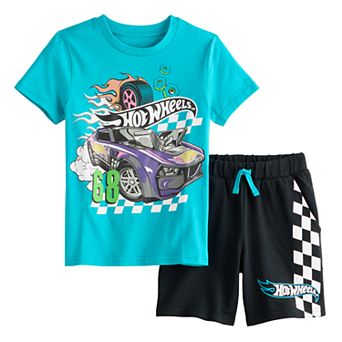 Boys 4-8 Hot Wheels Muscle Car Short Sleeve Tee & Shorts