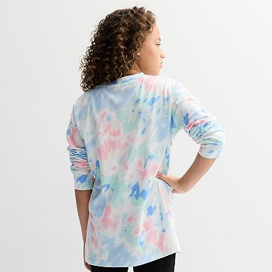 Girls 6-20 SO® Long Sleeve Oversized Graphic Tee in Regular & Plus Size