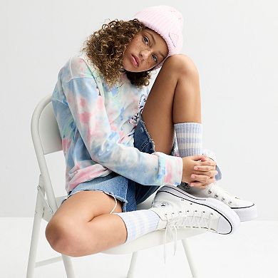 Girls 6-20 SO® Long Sleeve Oversized Graphic Tee in Regular & Plus Size