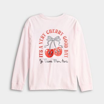 Girls 6-20 SO® Long Sleeve Oversized Graphic Tee in Regular & Plus Size