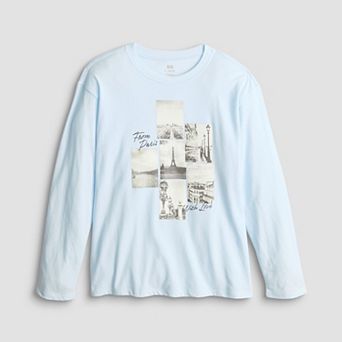 Girls 6-20 SO® Long Sleeve Oversized Graphic Tee in Regular & Plus Size