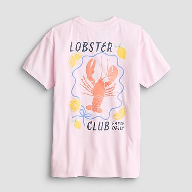 Girls 7-20 SO® Short Sleeve Oversized Graphic Tee in Regular & Plus Size