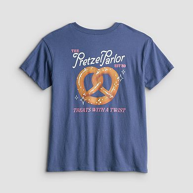 Girls 7-20 SO® Short Sleeve Oversized Graphic Tee in Regular & Plus Size