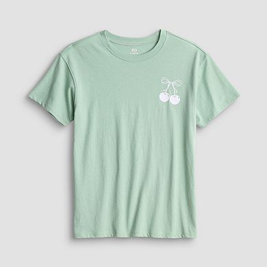 Girls 7-20 SO® Short Sleeve Oversized Graphic Tee in Regular & Plus Size