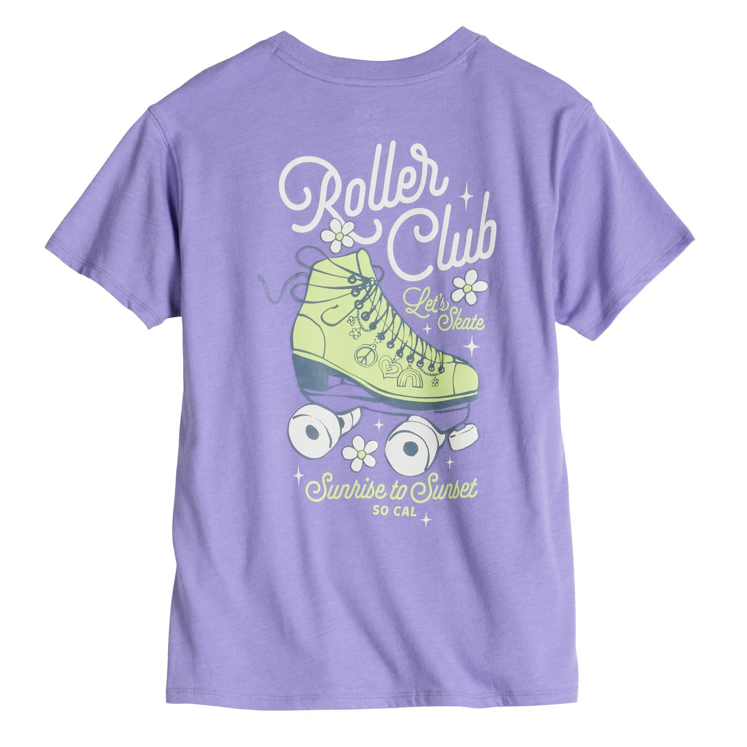 Girls 7-20 SO® Short Sleeve Oversized Graphic Tee in Regular