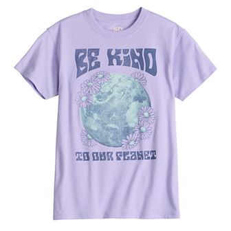 Girls 7-20 SO® Short Sleeve Oversized Graphic Tee in Regular & Plus Size
