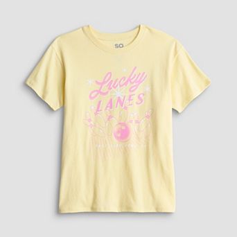 Girls 7-20 SO® Short Sleeve Oversized Graphic Tee in Regular & Plus Size