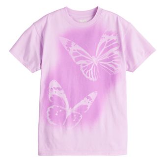 Girls 7-20 SO® Short Sleeve Oversized Graphic Tee in Regular & Plus Size