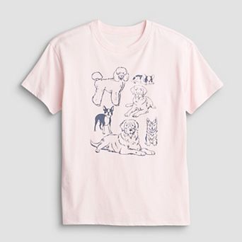 Girls 7-20 SO® Short Sleeve Oversized Graphic Tee in Regular & Plus Size