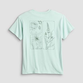 Girls 7-20 SO® Short Sleeve Oversized Graphic Tee in Regular & Plus Size