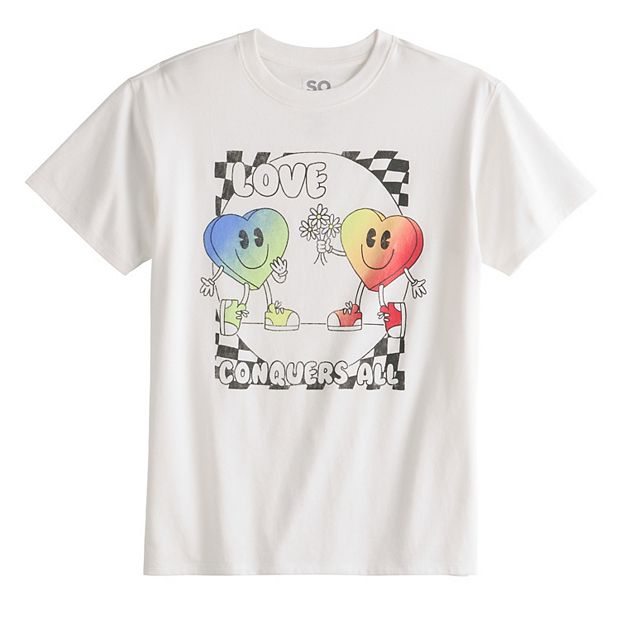 Girls 7-20 SO® Short Sleeve Oversized Graphic Tee in Regular