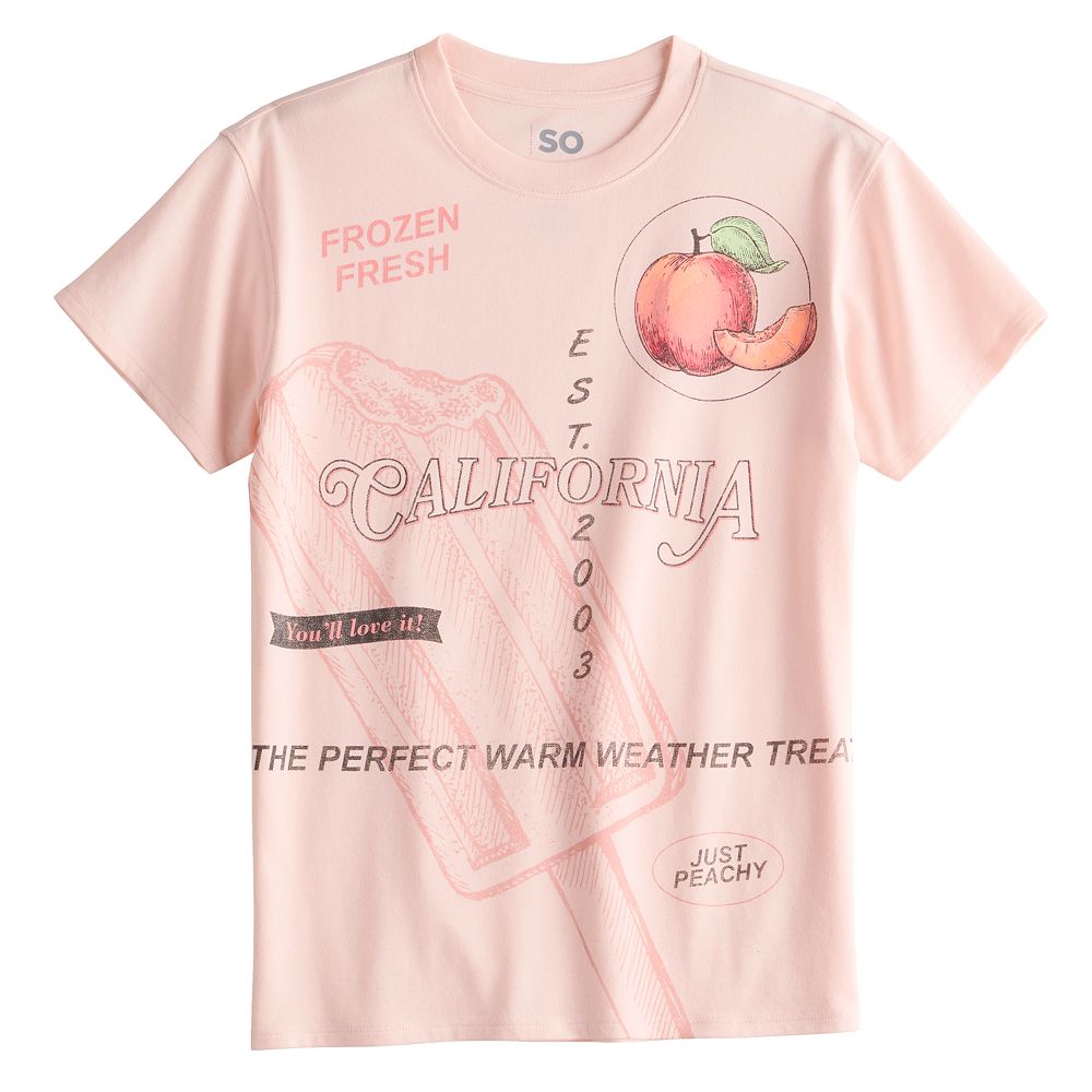 Girls 7-20 SO® Short Sleeve Oversized Graphic Tee in Regular